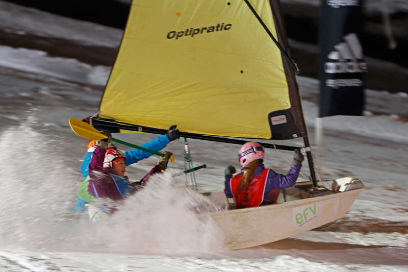 Optimist sur neige